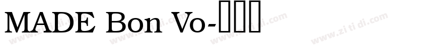 MADE Bon Vo字体转换